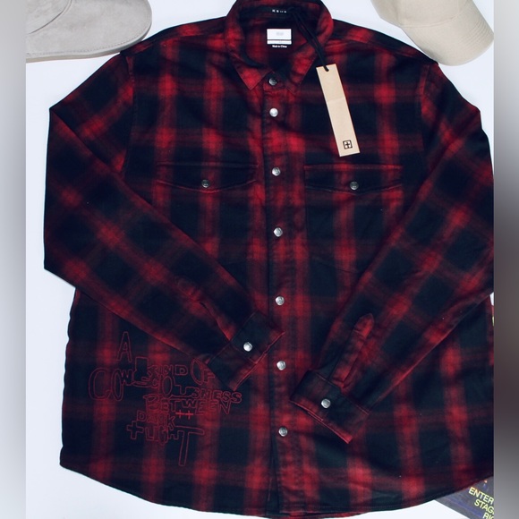 KSUBI Consciousness Long-sleeve Plaid Shirt - Picture 2 of 6